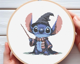 Wzór krzyżykowy Wizard Stitch | 99x99 ściegów | Pobierz plik PDF
