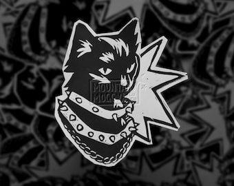 Punk cat stickers