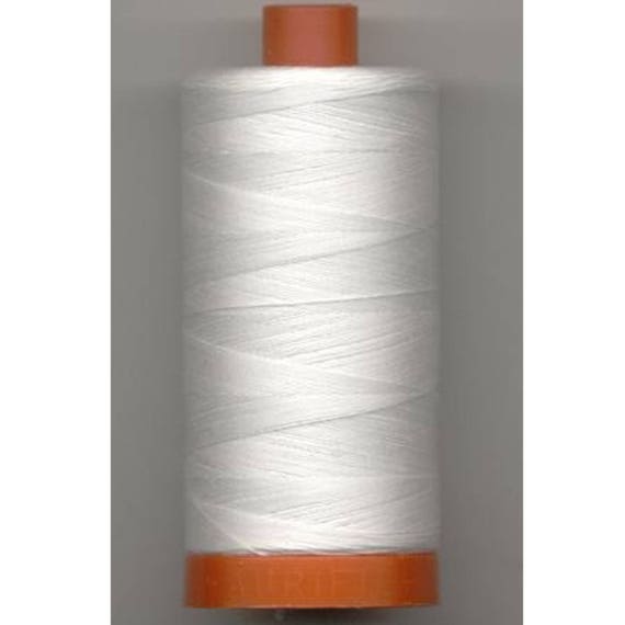 Aurifil Thread 2021 Natural White Cotton Mako 50 Wt 1422 Yard Spool 