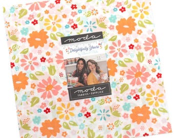 Delightfully Yours Layer Cake by Sherri & Chelsi for Moda Fabrics 37700LC 42 10" Fabric Squares
