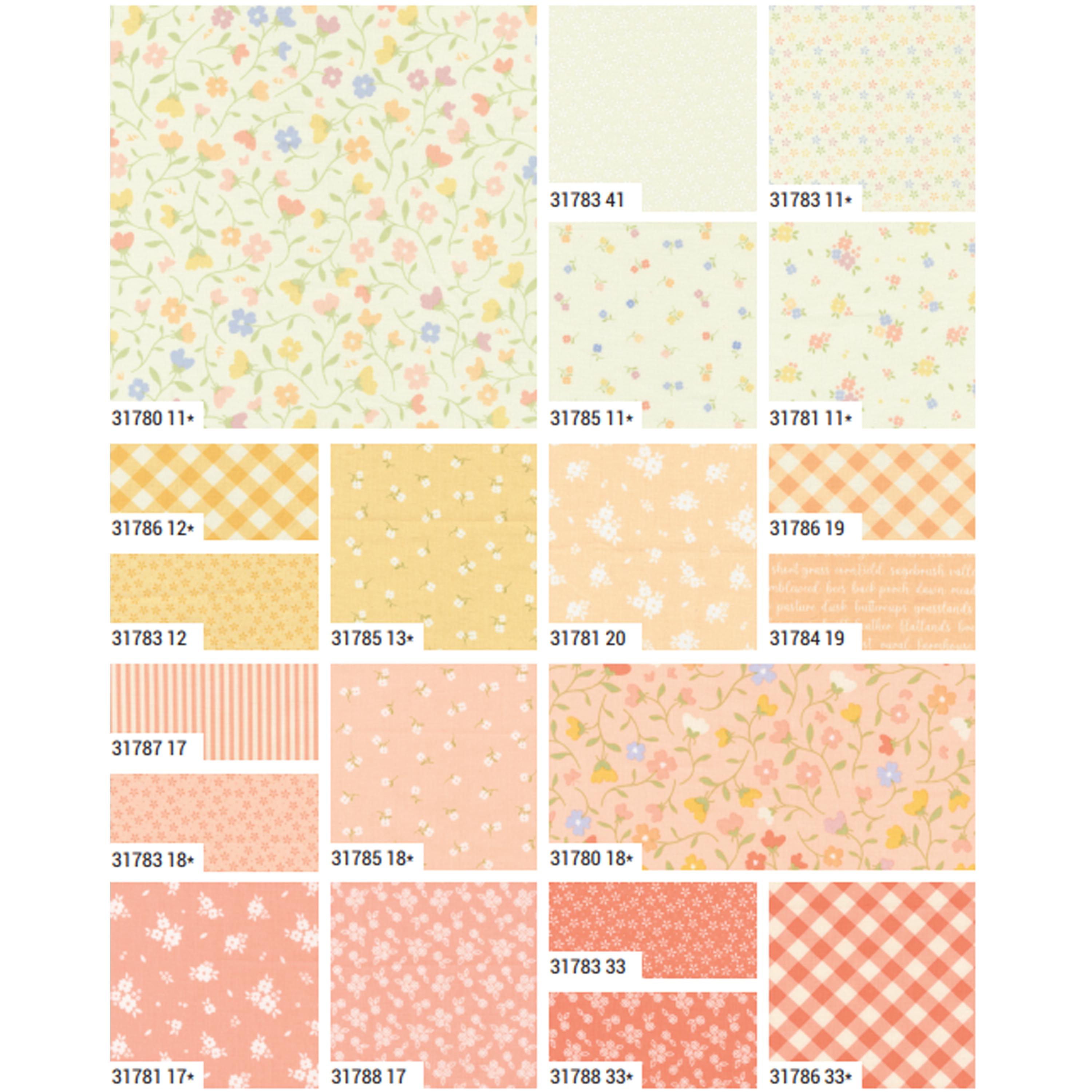 Pastel Prairie Layer Cake by My Sew Quilty Life for Moda Fabrics ...