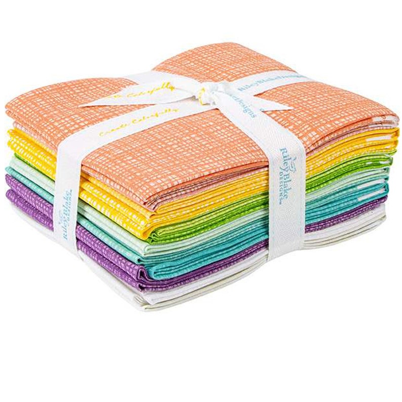 Texture Spring 12 Fat Quarter Bundle by Sandy Gervais for Riley Blake ...