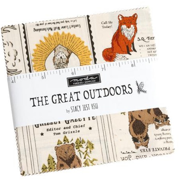 The Great Outdoors Charm Pack by Stacy Iest Hsu for Moda Fabrics 20880PP 42 5" Fabric Squares