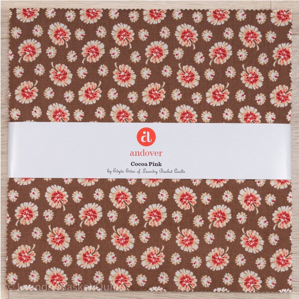 Andover Fabric Pink Cocoa Etsy