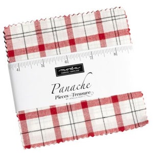 Panache Wovens Charm Pack by Pieces to Treasure for Moda Fabrics 12218PP 42 5" Fabric Squares