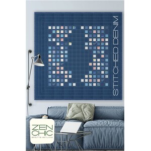 Stitched Denim Quilt Pattern by Zen Chic SDQP