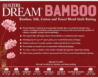 Quilters Dream Orient Bamboo Quilt Batting-twin Size 93 