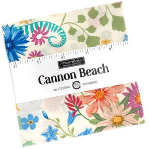 Cannon Beach Charm Pack by Crystal Manning for Moda Fabrics 11970PP 42 5" Fabric Squares