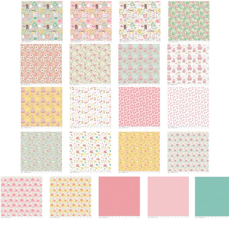 Sweet Baby Girl 2.5 Rolie Polie by Lori Whitlock for Riley Blake Designs RP-8190-40 40 2.5 x 42 Fabric Strips