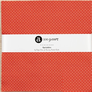 Sprinkles Layer Cake by Edyta Sitar of Laundry Basket Quilts for Andover Fabrics 3S-SPRINKLES-X 42 10&quot; Fabric Squares
