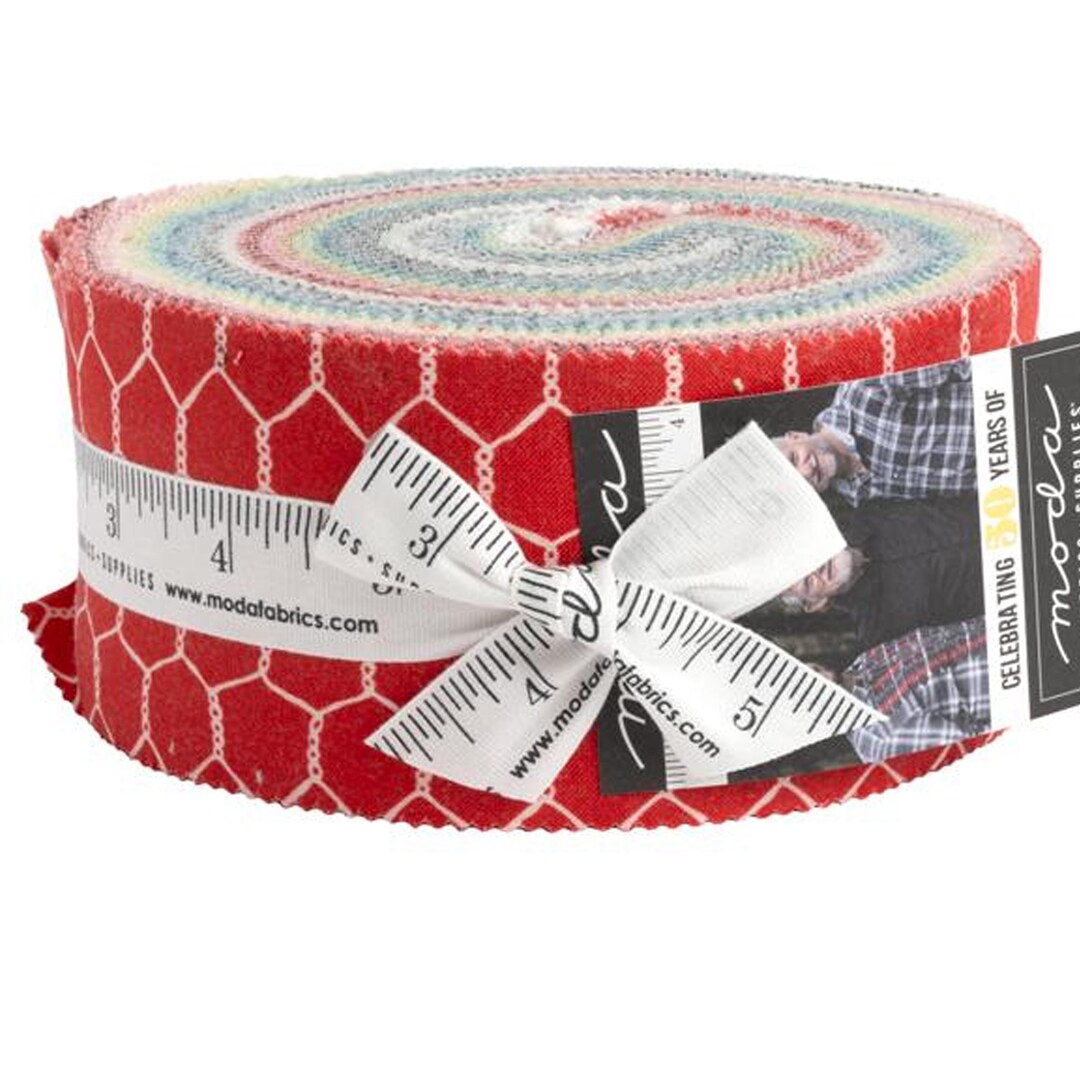 Celebrating 50 Years of Moda Jelly Roll by Moda Fabrics 33800JR 40 2.5 ...