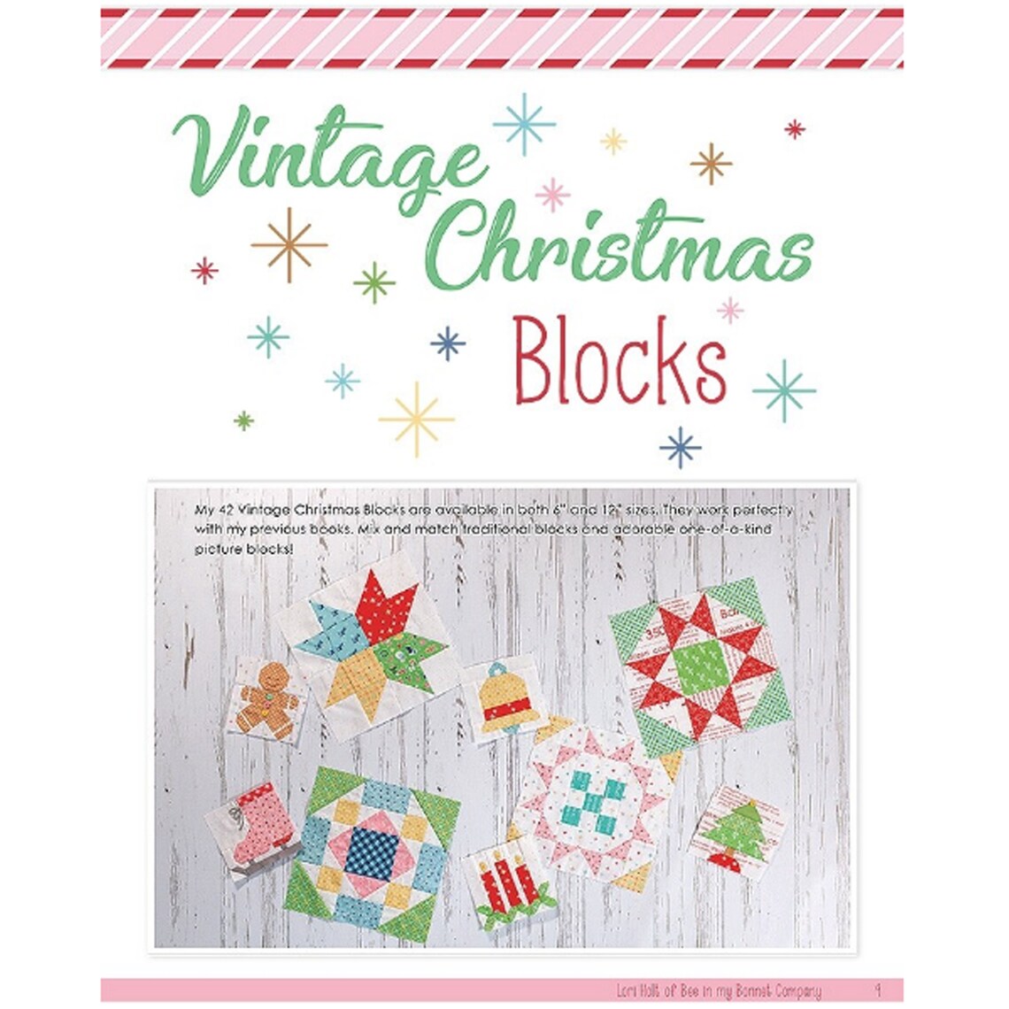 Vintage Christmas Quilt Book by Lori Holt of Bee in my Etsy