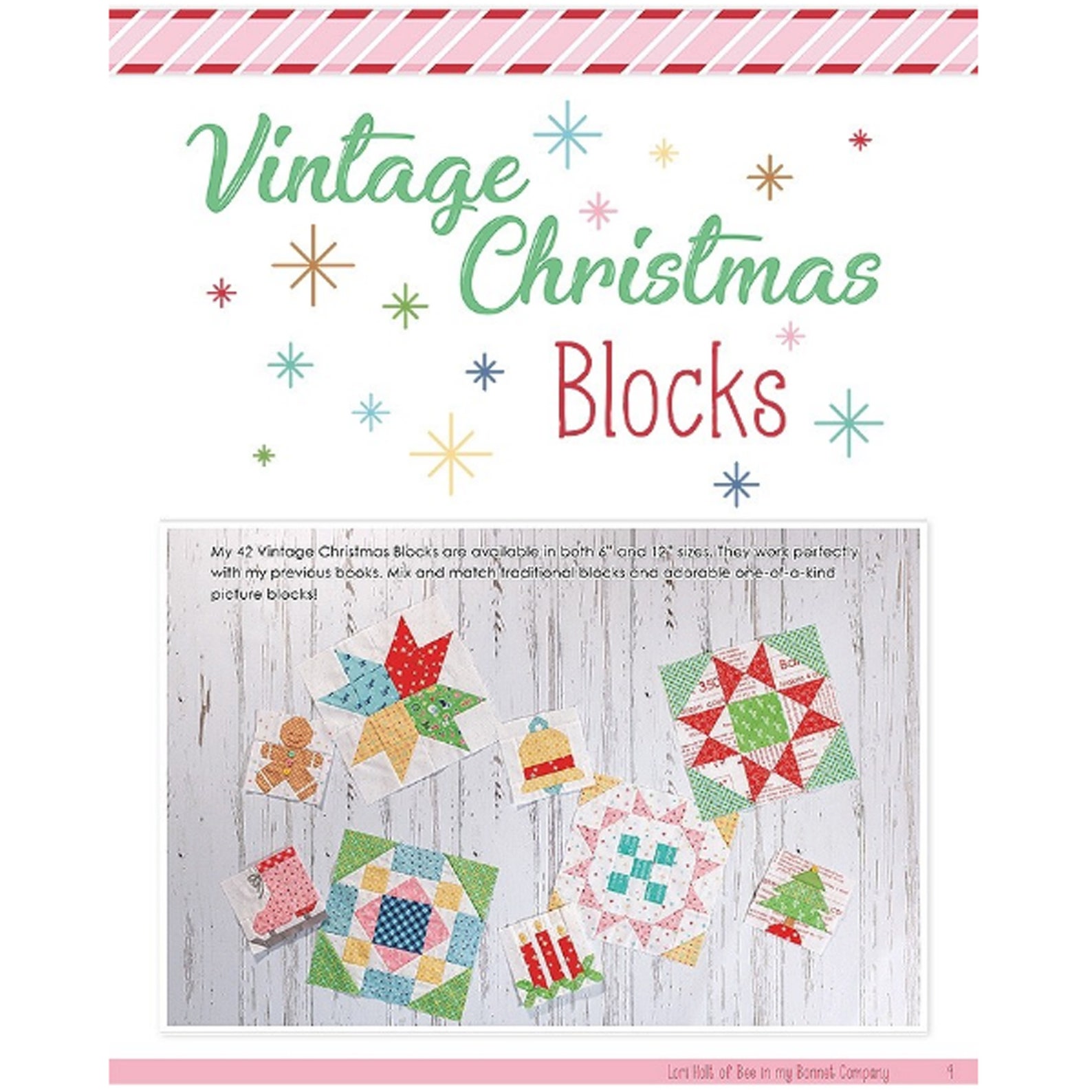 Vintage Christmas Quilt Book by Lori Holt of Bee in My Etsy