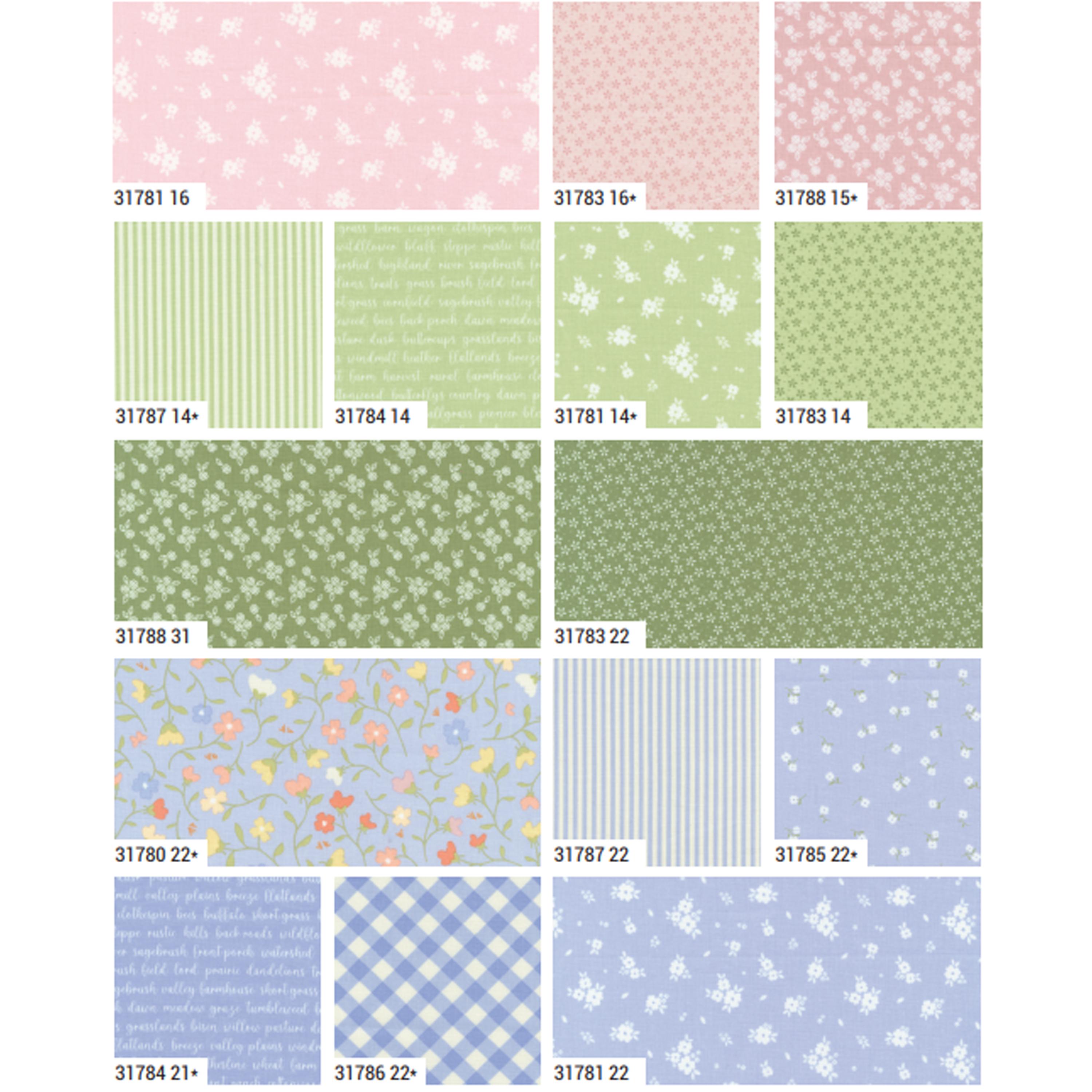 Pastel Prairie Layer Cake by My Sew Quilty Life for Moda Fabrics ...