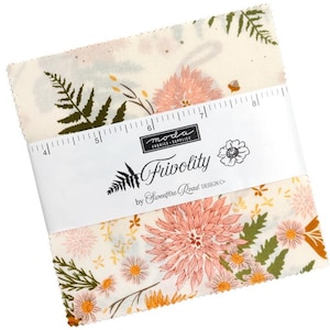 Frivolity Charm Pack by Sweetfire Road for Moda Fabrics 43190PP 42 5&quot; Fabric Squares
