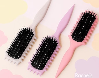 Wet Hair Brush for Curly Hair  Gentle Detangling & Scalp Massage Comb Detangler Curl Defining Blowout Tool for Dry Hair