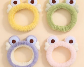 Spa Headband for Face Wash Cute Makeup & Skincare Hair Band Soft Facial Wrap for Women Adjustable Hair Accessory