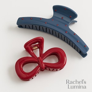 Korean Hair Clip, Large GlazedClaw for Thick Hair, Minimalist Stylish Barrettes, Strong Hold Accessories for Women