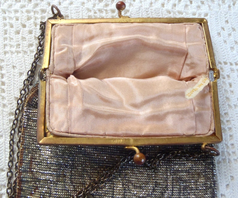 Vintage Beaded Purse Hand Made in France Etsy