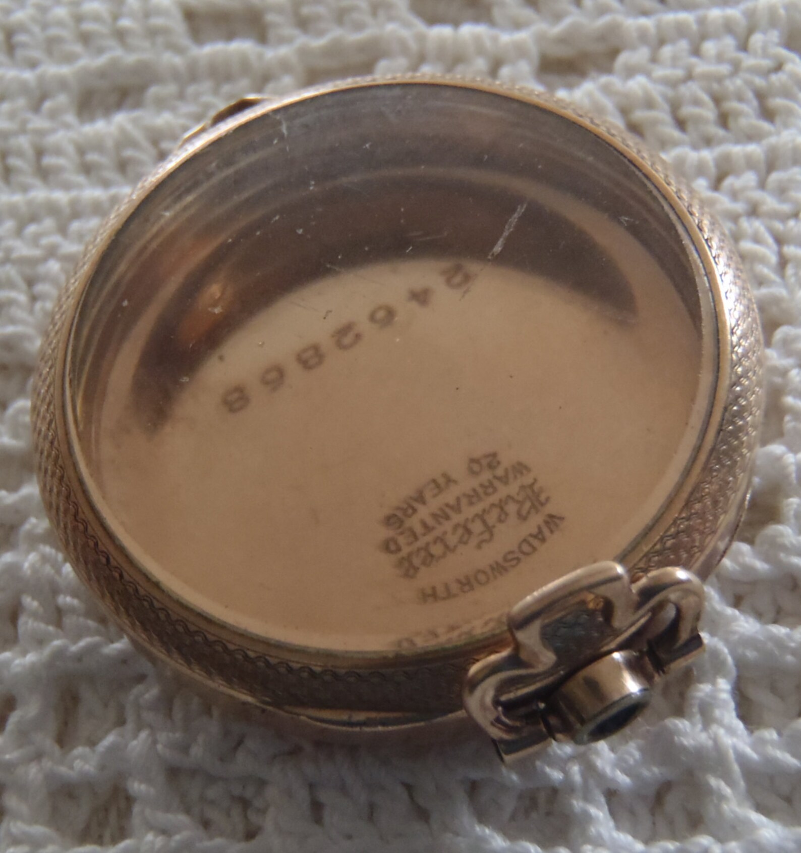 Vintage Pocket Watch Case Wadsworth Referee 20 Year Etsy