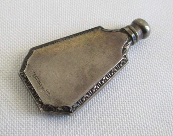 Vintage Webster Hammered Sterling Silver Perfume … - image 2