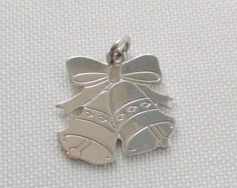 Vintage Christmas Bells Sterling Silver Charm