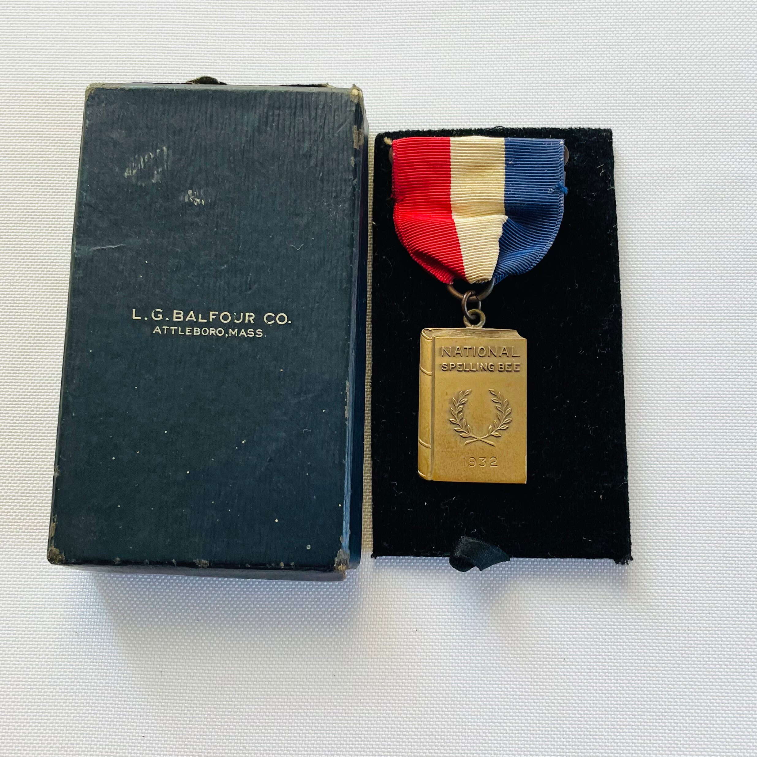 Medal with Red, White & Blue Ribbon with Engraving - Bridgewater Trophy