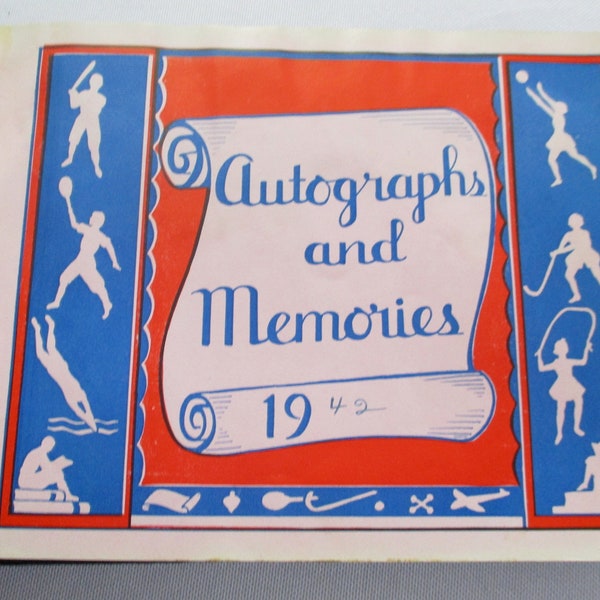 Vintage Autograph Album 1942 Rockland, MA