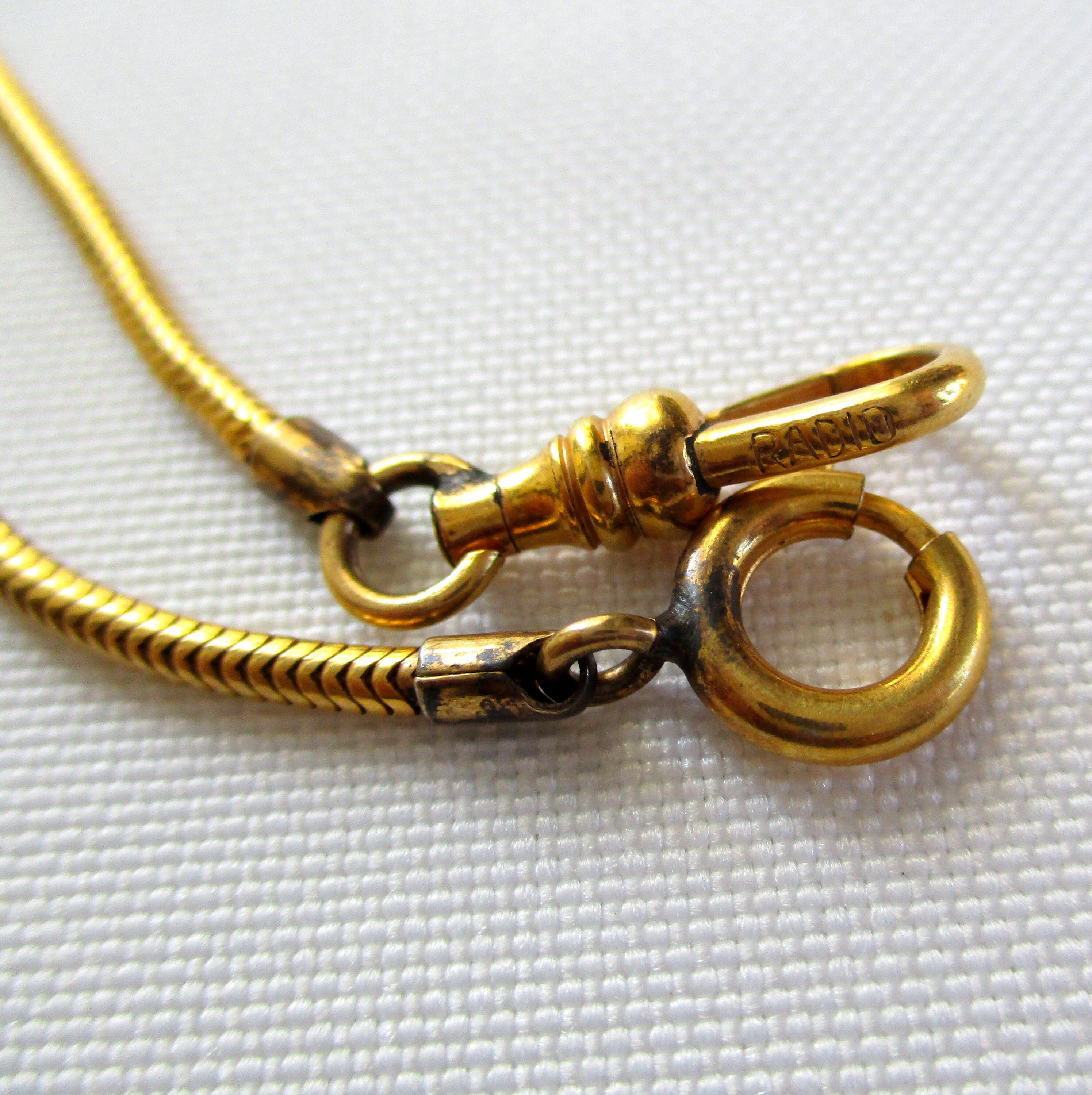 Vintage Snake Pocket Watch Chain 13