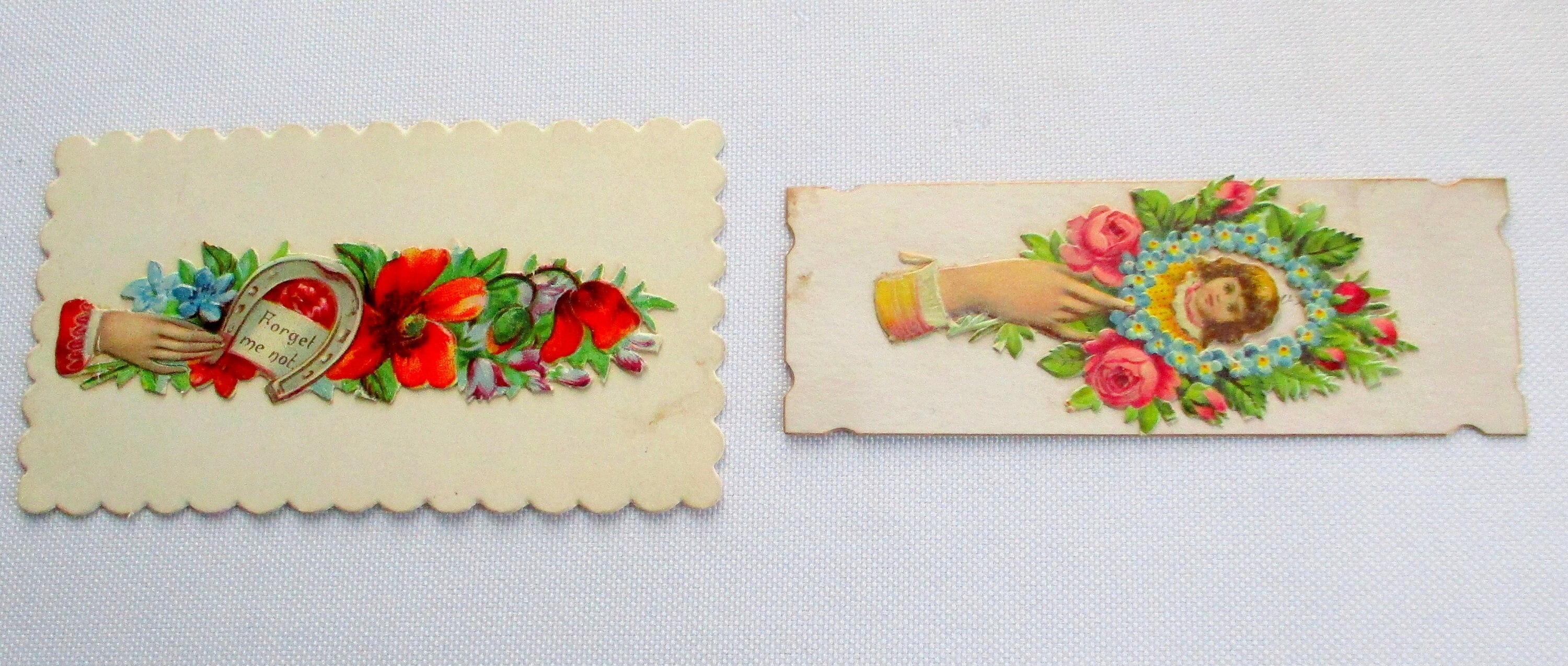 Vintage Victorian Die Cut Calling Cards 10 Pieces Group 2 - Etsy
