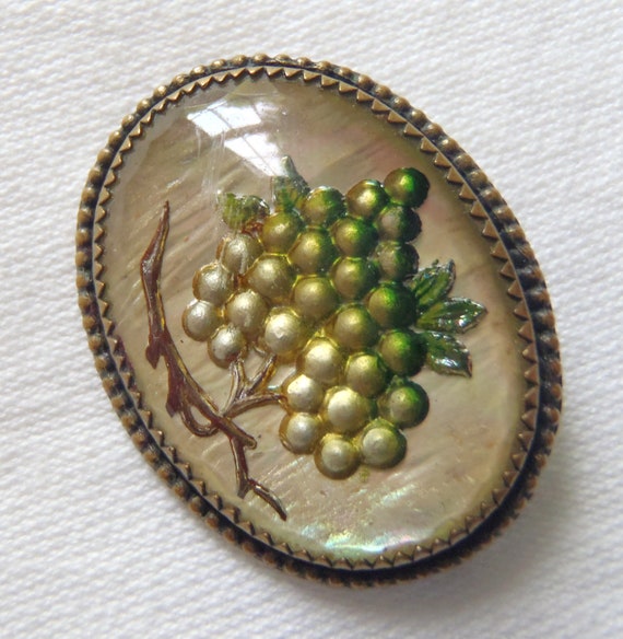 Vintage Victorian Reverse Carved Intaglio Brooch … - image 2