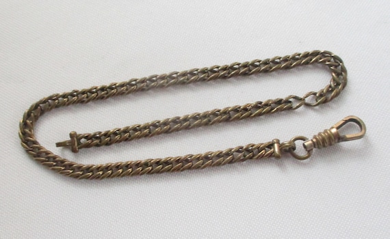 Vintage Curb Link Pocket Watch Chain 13 Long Etsy Australia