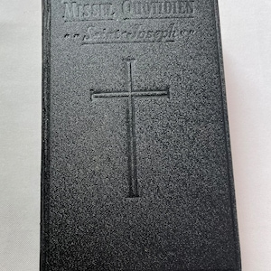 Vintage Religious Book Missel Quotidian St. Joseph French Version