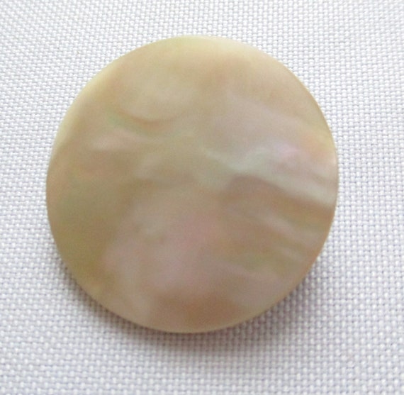 Vintage Victorian Round Mother of Pearl Brooch