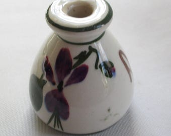 Vintage Torquay Pottery Devon Violets Perfume Bottle