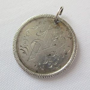 Vintage Love Token Coin Double Sided Engravings