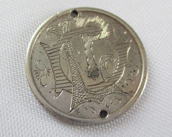 Vintage 1877 Love Token Coin Intricate Design - Etsy