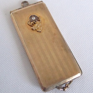 Vintage 1920 Art Deco Presentation Card Case Order of Elks