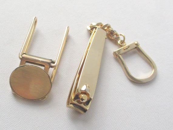 Vintage Money Clip and Key Chain Nail Tools