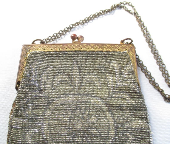 Vintage Beaded Purse Hand Made in France - image 6