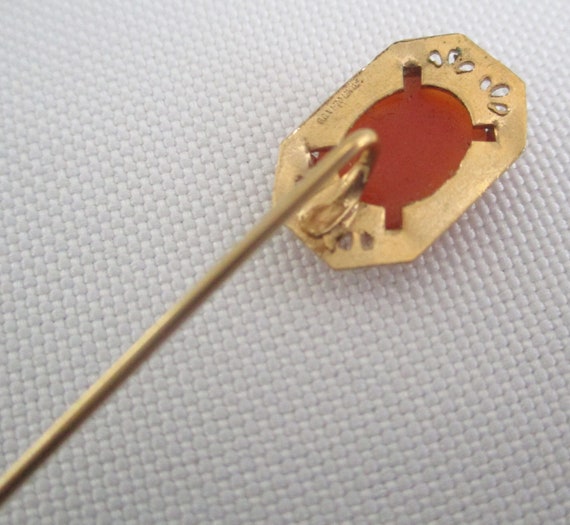 Vintage Gold Filled Cameo Stick Pin - image 7