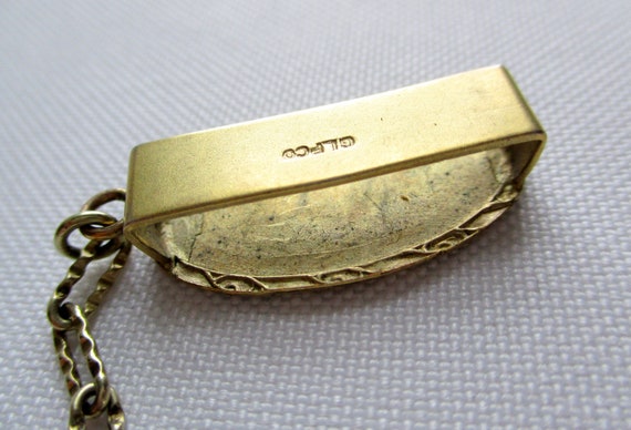 Vintage Engraved Belt Pocket Watch Chain Initial … - image 9