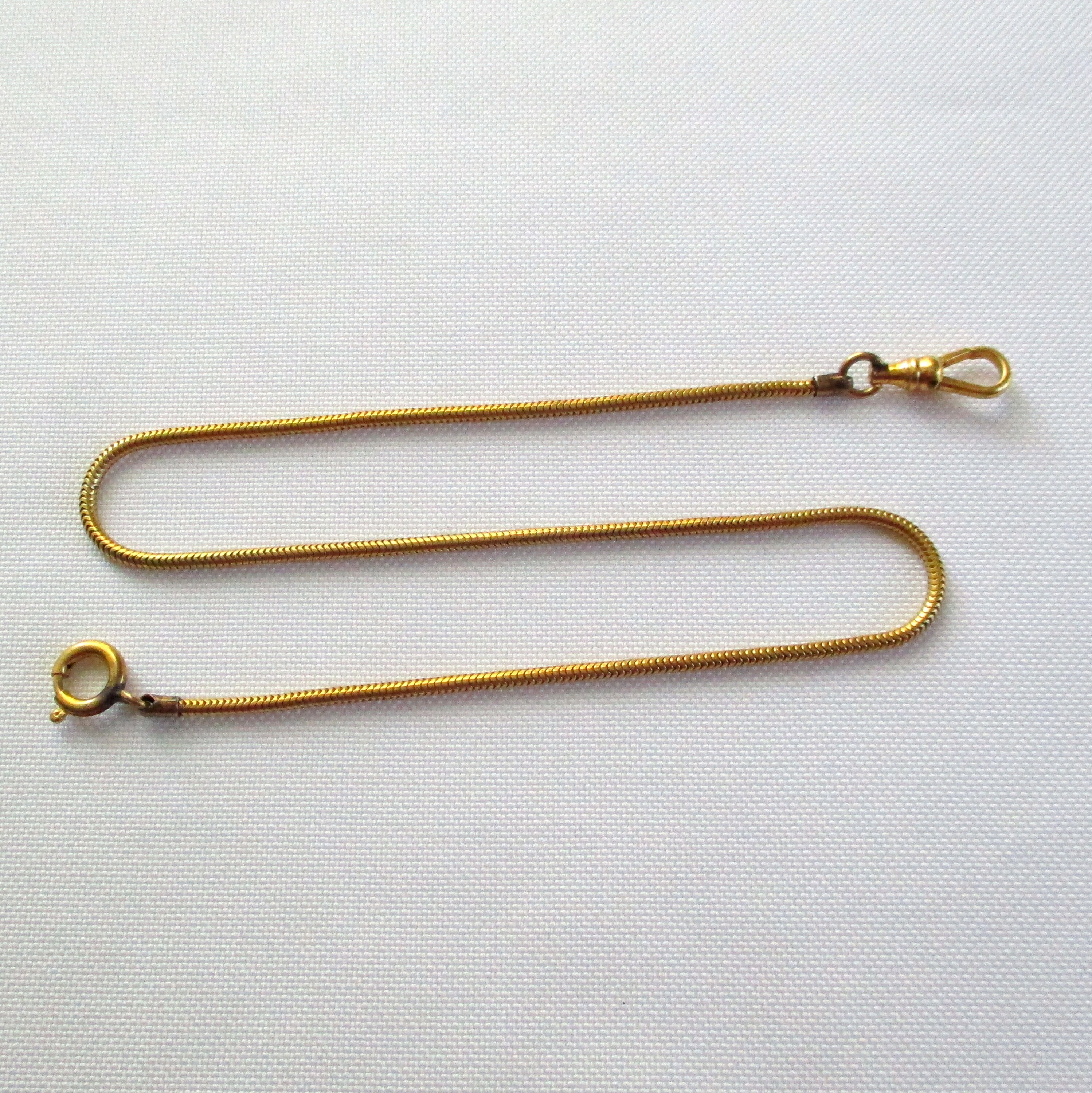 Vintage Snake Pocket Watch Chain 13