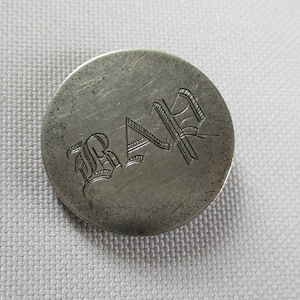 Vintage Love Token Coin Seated Liberty Quarter B. A. P.  Monogram 1858