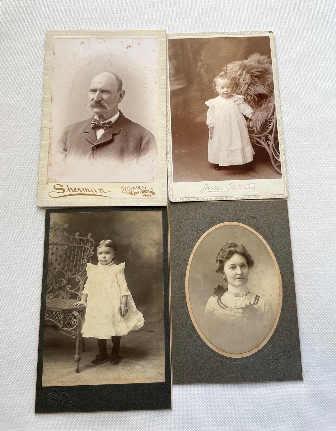 Vintage Cards Four Photographs New Bedford, MA Etsy