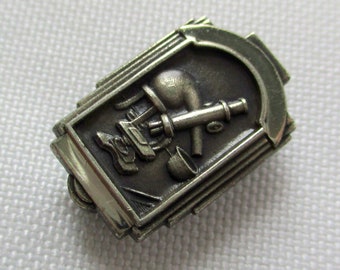 Vintage Microscope Lapel Pin H. J. Co.