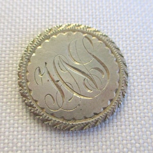 Vintage H. N. S. Initial Monogram Love Token Coin 1875 Seated Liberty