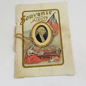 Vintage Souvenir Booklet Whitford Hollow Public School District No. 3, East Otto, Cattarougus, N. York 1907
