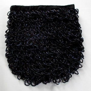 Vintage Iridescent Looped Bead Purse Needs a Drawstring