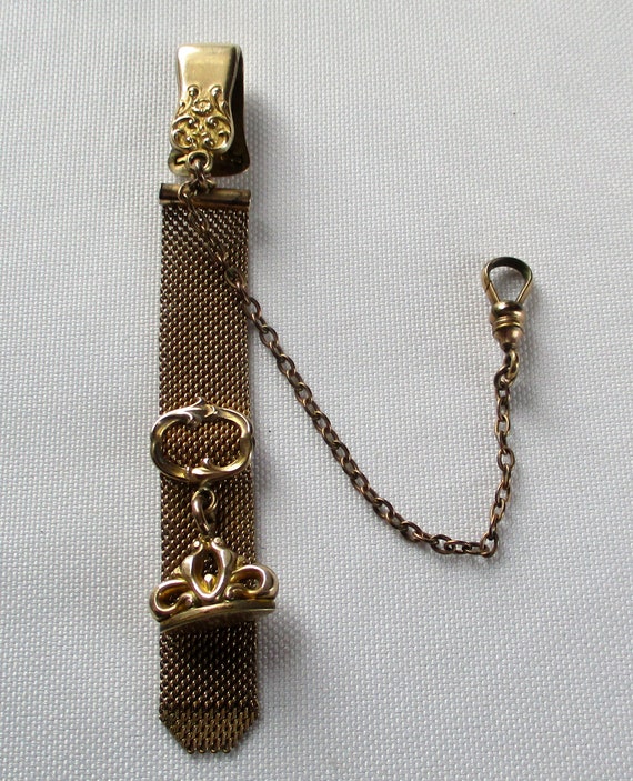 Vintage J. F. S. S. Vest Pocket Mesh Watch Chain E